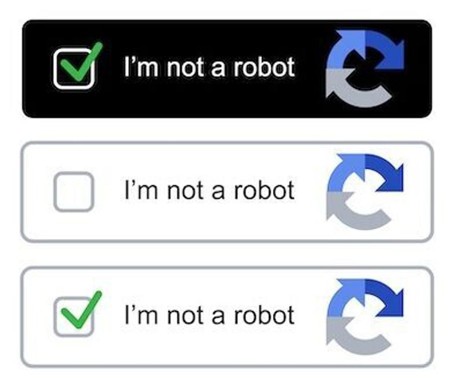 I'm not a robot pop up test